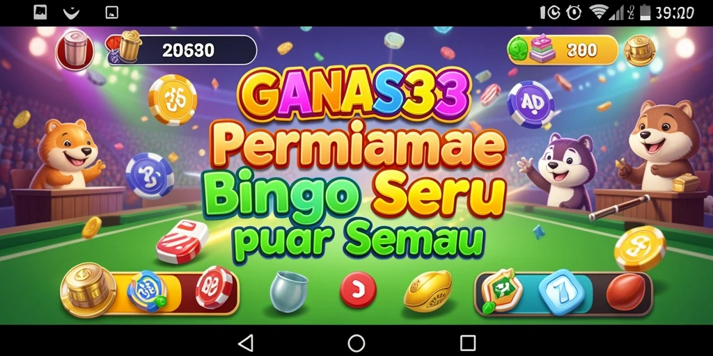 Tampilan gameplay Bingo yang seru dan interaktif di GANAS33.