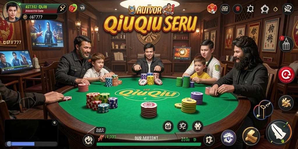 Tampilan menarik dari gameplay QiuQiu di GT777.