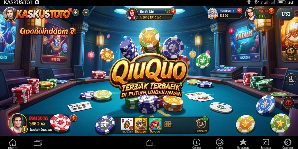Screenshot gameplay KASKUSTOTO yang menampilkan keseruan permainan QiuQiu.