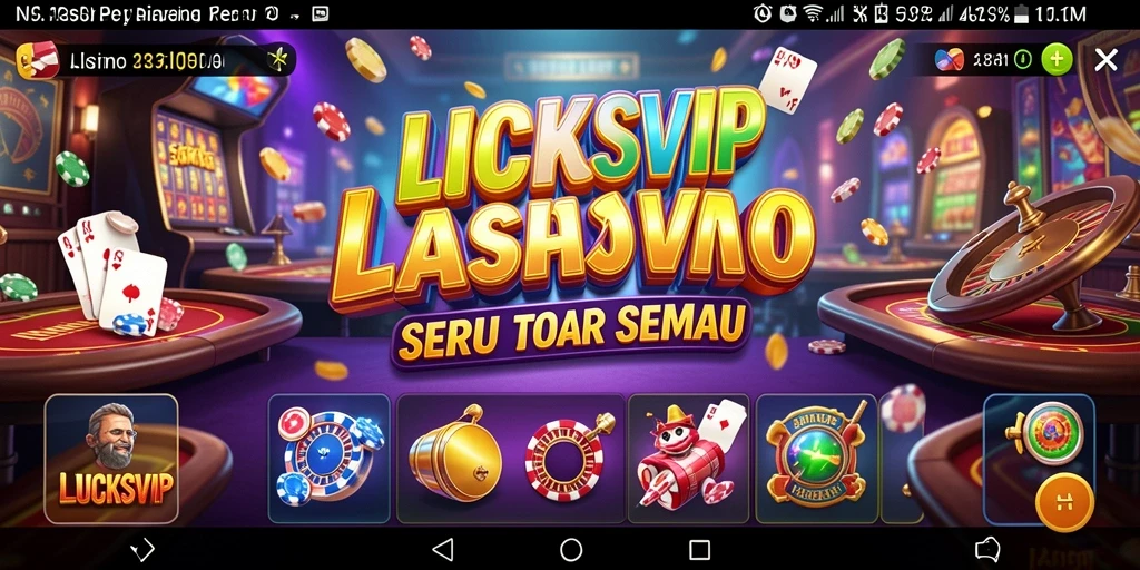 Tampilan menarik gameplay Kasino LUCKSVIP yang mendebarkan.