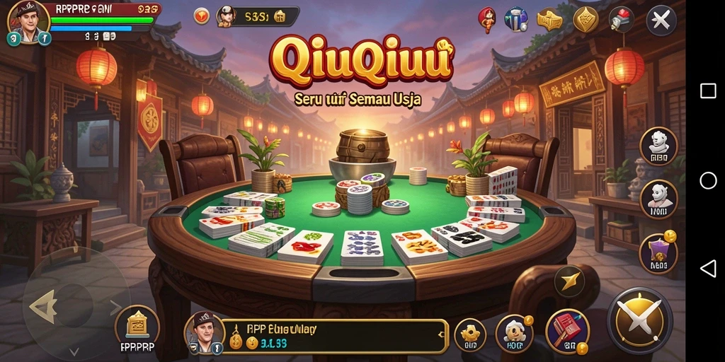 Tampilan gameplay seru di RPRPRP dengan fitur QiuQiu.