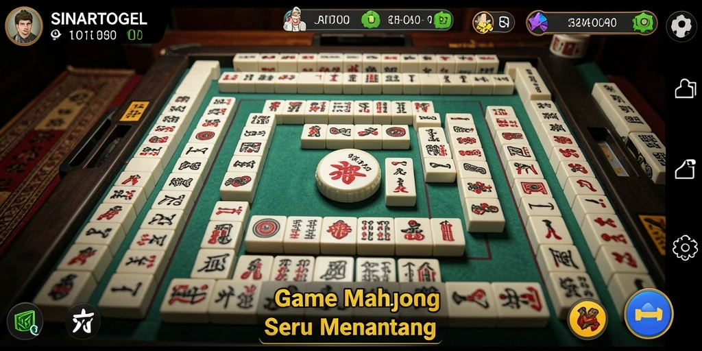 Screenshot gameplay SINARTOGEL menampilkan aksi seru permainan Mahjong.